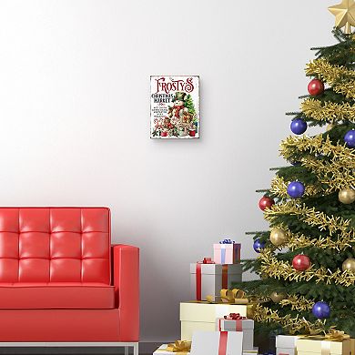 Masterpiece Frosty's Christmas Market Canvas Wall Art