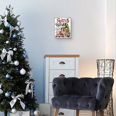 Masterpiece Frosty's Christmas Market Canvas Wall Art