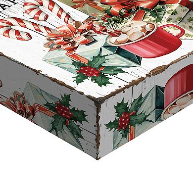 Masterpiece Frosty's Christmas Market Canvas Wall Art