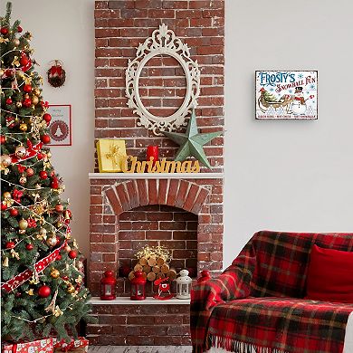 Masterpiece Frosty's Snowball Fun Canvas Wall Art