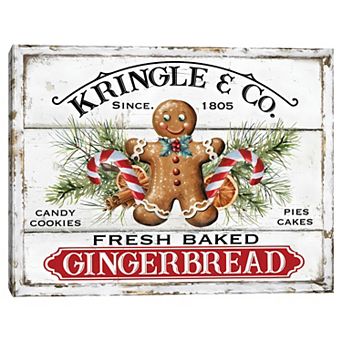 Masterpiece Kringle & Co. Gingerbread Canvas Wall Art
