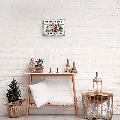 Masterpiece North Pole Elf Workshop Canvas Wall Art