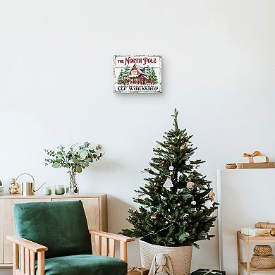 Masterpiece North Pole Elf Workshop Canvas Wall Art