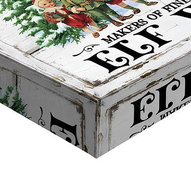 Masterpiece North Pole Elf Workshop Canvas Wall Art