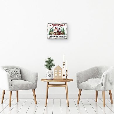 Masterpiece North Pole Elf Workshop Canvas Wall Art