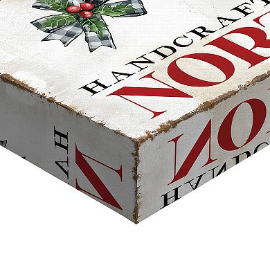 Masterpiece Rustic Santa's Workshop North Pole Canvas Wall Art