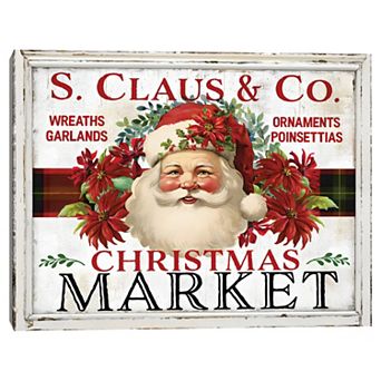 Masterpiece S. Claus & Co. Christmas Market Canvas Wall Art