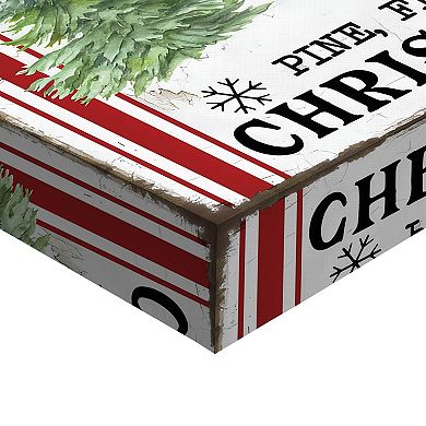 Masterpiece Santa Claus Christmas Trees Canvas Wall Art