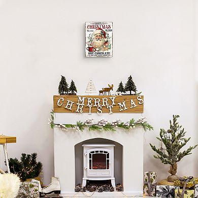 Masterpiece Santa's Christmas Blend Hot Chocolate Canvas Wall Art