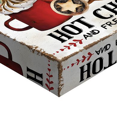 Masterpiece Santa's Christmas Blend Hot Chocolate Canvas Wall Art
