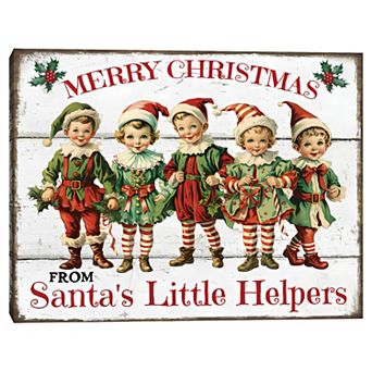 Masterpiece Santa's Little Helpers Canvas Wall Art