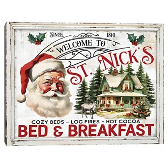 Masterpiece St. Nick's Bed & Breakfast Canvas Wall Art