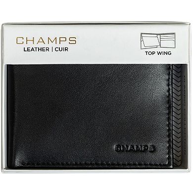 Classic Leather Top-Wing Wallet-Black