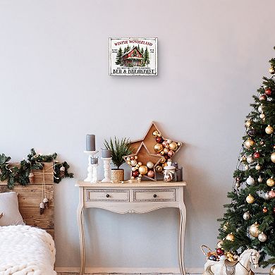Masterpiece Winter Wonderland Bed & Breakfast Canvas Wall Art