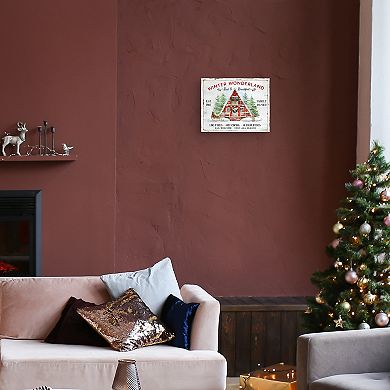 Masterpiece Winter Wonderland Christmas Canvas Wall Art