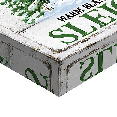 Masterpiece Santa's Winter Wonderland Sleigh Rides Canvas Wall Art