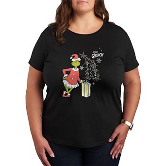 Plus Size Dr. Seuss The Grinch Present Graphic Tee