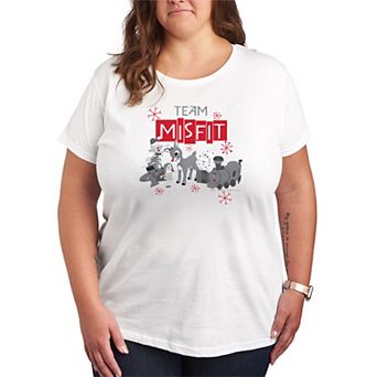 Plus Size Rudolph The Red-Nosed Reindeer Team Misfit Graphic Tee