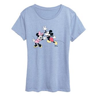 Women's Disney's Mickey Mouse & Minnie Mouse Pose Graphic Tee