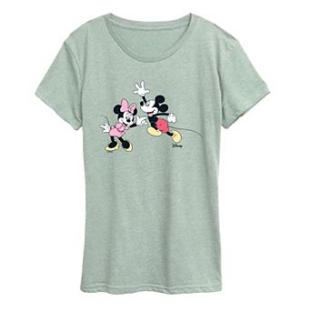 Women's Disney's Mickey Mouse & Minnie Mouse Pose Graphic Tee