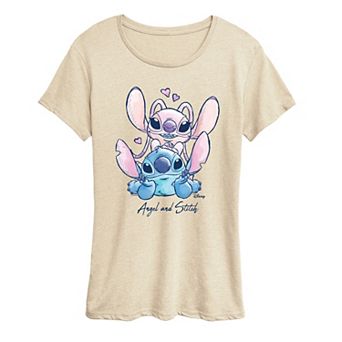 Women's Disney's Lilo & Stitch Hearts Graphic Tee