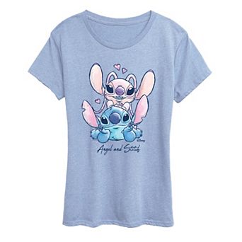 Women's Disney's Lilo & Stitch Hearts Graphic Tee