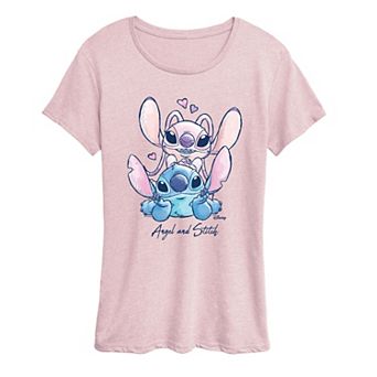 Women's Disney's Lilo & Stitch Hearts Graphic Tee