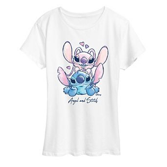 Women's Disney's Lilo & Stitch Hearts Graphic Tee