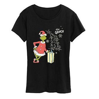 Women's Dr. Seuss The Grinch Present Graphic Tee