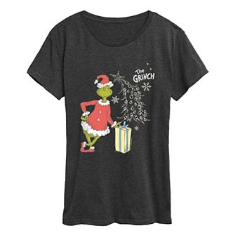 Women's Dr. Seuss The Grinch Present Graphic Tee