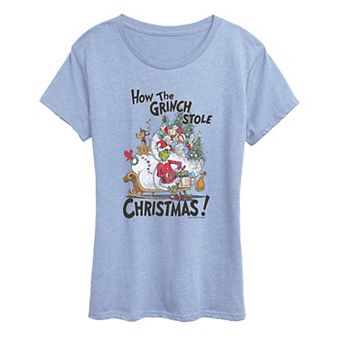 Women's Dr. Seuss How The Grinch Stole Christmas! Distressed Graphic Tee