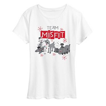 Women's Rudolph The Red-Nosed Reindeer Team Misfit Graphic Tee