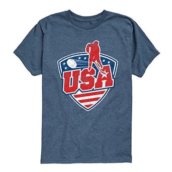 Boys 8-20 USA Hockey Distressed Graphic Tee