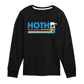 Boys 8-20 Star Wars Hoth The Ice Planet Echo Base Long Sleeve Graphic Tee