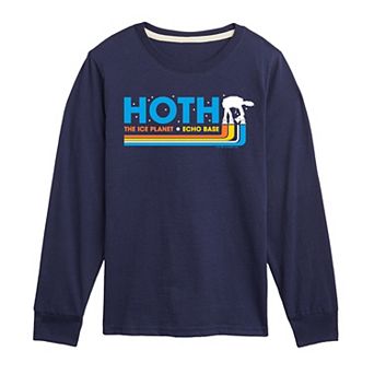 Boys 8-20 Star Wars Hoth The Ice Planet Echo Base Long Sleeve Graphic Tee