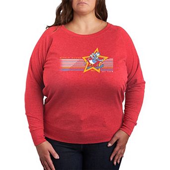 Plus Size Disney's Donald Duck World Class Ski Team French Terry Long Sleeve Tee