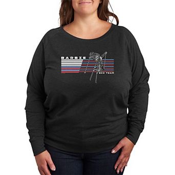 Plus Size Barbie Ski Team French Terry Long Sleeve Tee