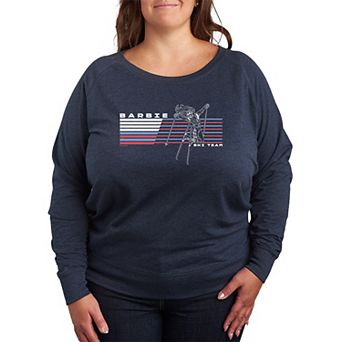 Plus Size Barbie Ski Team French Terry Long Sleeve Tee