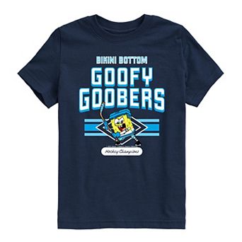 Boys 8-20 SpongeBob SquarePants Goofy Goobers Hockey Champions Graphic Tee