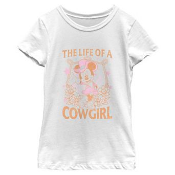 Girls 6-16 Disney&rsquo;s Minnie Mouse Life Of A Cowgirl Graphic Tee