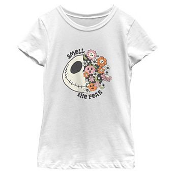 Girls' 6-16 Disney's Jack Skellington Smell The Fear Short Sleeve Graphic Tee