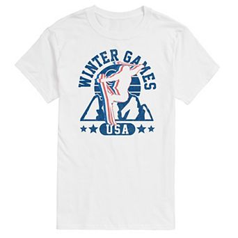 Big & Tall Winter Games Skiing Graphic Tee