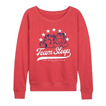 Women's Garfield Team Sleep French Terry Long Sleeve Tee