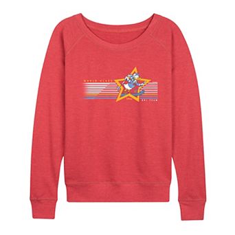 Women's Disney's Donald Duck World Class Ski Team French Terry Long Sleeve Tee