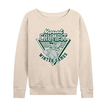Women's Dr. Seuss The Grinch Mount Crumpit Winter Games French Terry Long Sleeve Tee