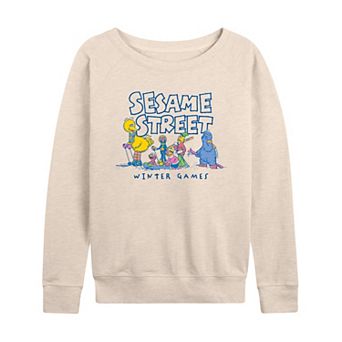 Women's Sesame Street Winter Games French Terry Long Sleeve Tee