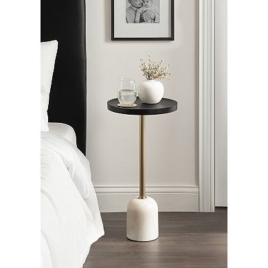 Shorrock Wood and Marble Side Table