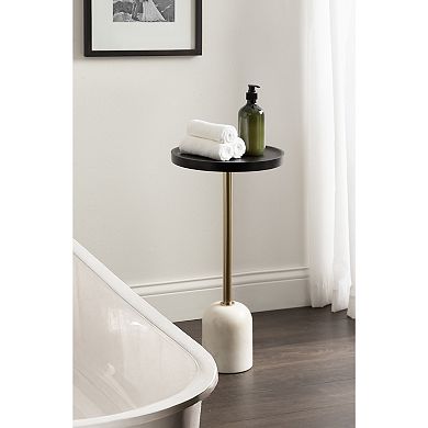 Shorrock Wood and Marble Side Table