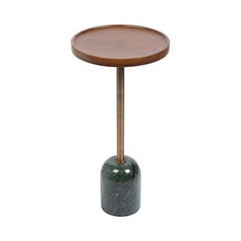 Shorrock Wood and Marble Side Table