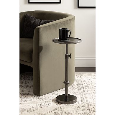 Engles Adjustable Polished Metal Table